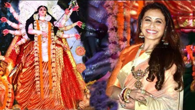 Rani Mukherjee Durga Puja 2017 Celebrations Full Video HD