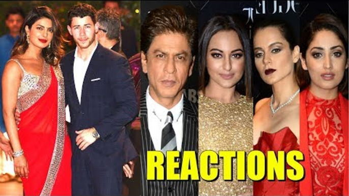 Bollywood Celebs REACTION On Priyanka Chopra & Nick Jonas Wedding  Shahrukh Khan, Kangana Ranaut Son