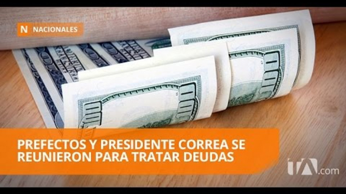 Correa se reunió con prefectos para llegar a acuerdos sobre deudas - Teleamazonas