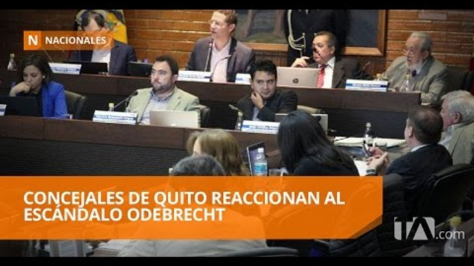 Concejales de Quito reaccionan al escándalo Odebrecht - Teleamazonas