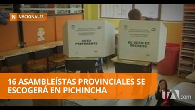 16 asambleístas provinciales se escogerá en Pichincha