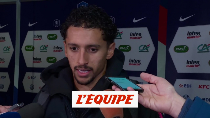 Marquinhos «On a manqué d'efficacité» - Football - Coupe de France - PSG