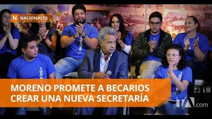 Lenín Moreno se reunió con becarios ecuatorianos - Teleamazonas