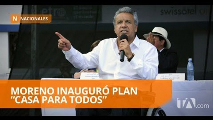 Moreno y  Glas cumplieron agenda por separado en Manabí - Teleamazonas