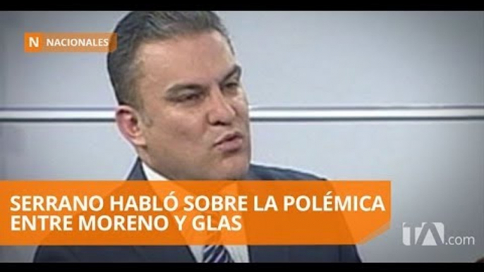 Presidente de la Asamblea se refiere a la polémica entre Moreno y Glas - Teleamazonas