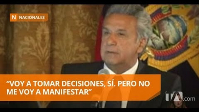 Lenín Moreno se refirió de manera breve a la situación de Jorge Glas - Teleamazonas