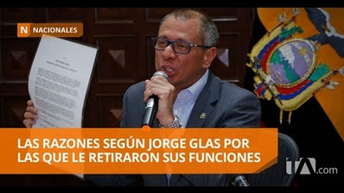 Glas: “Me han quitado las funciones por pedido de Abdalá Bucaram, de Guillermo Lasso” - Teleamazonas