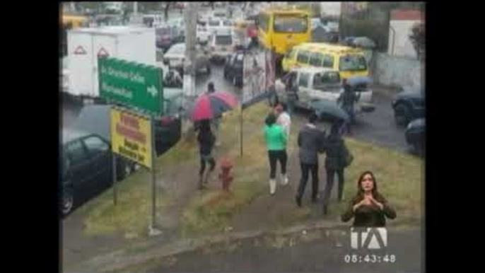 Agresiones a buses escolar se registran en Quito durante paro de transportistas