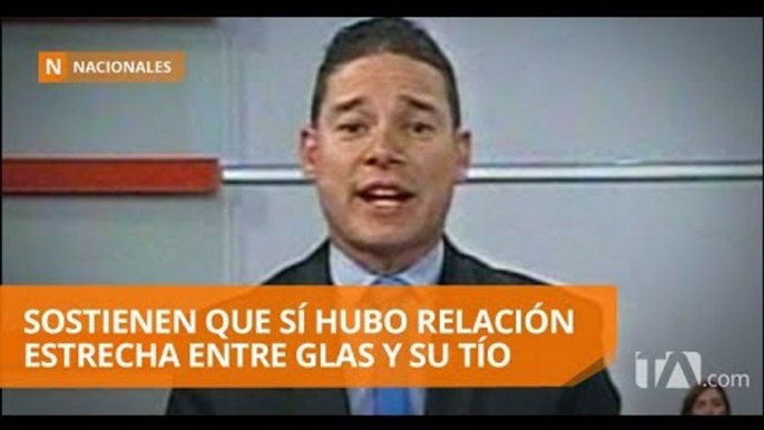 Espinel y Garaycoa sostienen que se demostró relación cercana entre Glas y Rivera - Teleamazonas