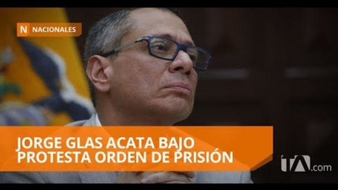 Se espera la salida y traslado de Jorge Glas desde su residencia  - Teleamazonas