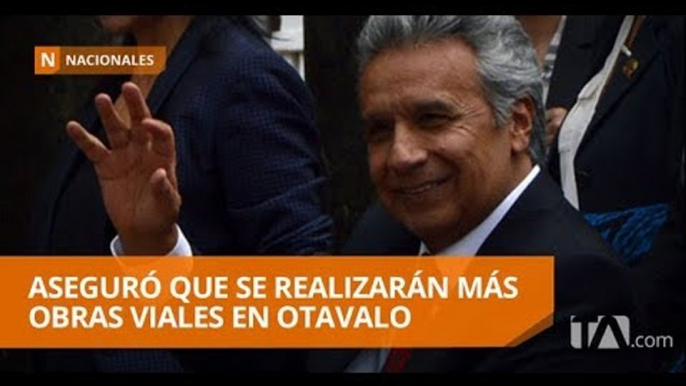 Lenín Moreno finiquitó proyecto de agua potable en Otavalo - Teleamazonas