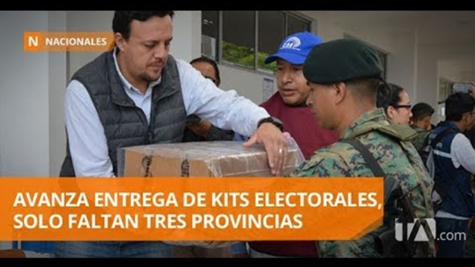 Solo faltan por entregar los kits electorales en tres provincias - Teleamazonas