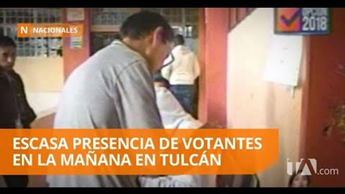 63 recintos electorales reciben a 145 mil 210 votantes en el Carchi - Teleamazonas