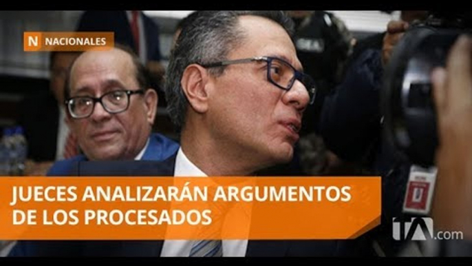 Jueces suspenden audiencia de apelación de sentencia de Jorge Glas - Teleamazonas