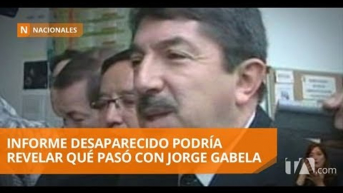 Informe desaparecido podría revelar qué pasó con la muerte de Gabela - Teleamazonas