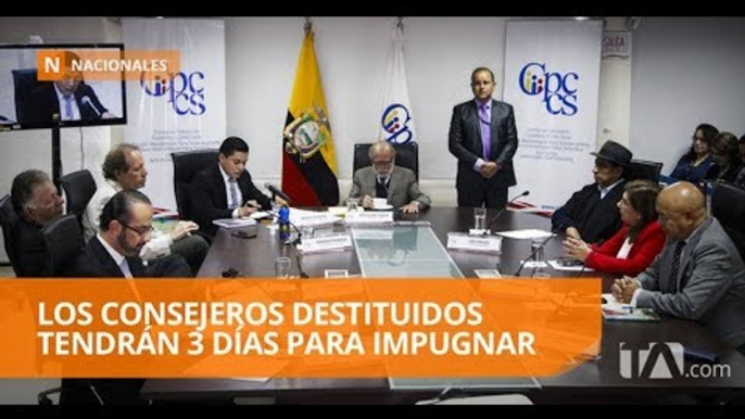 El Consejo Nacional Electoral fue cesado por el CPCCS-T - Teleamazonas