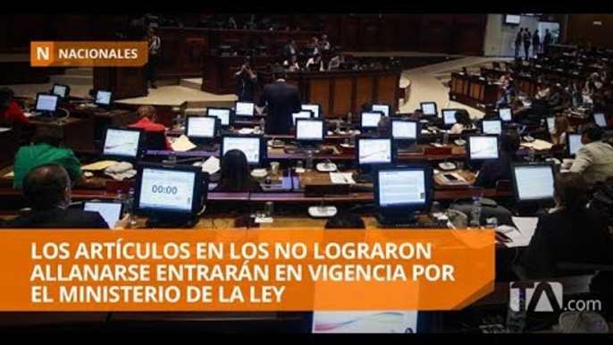 Asamblea Nacional se allanó el veto parcial al proyecto de Ley de Fomento Productivo - Teleamazonas