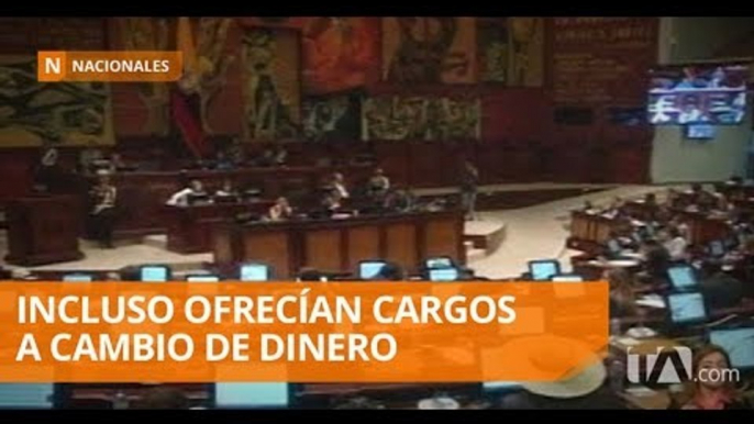 Primera denuncia ante Fiscalía por cobros a exfuncionarios de Asamblea - Teleamazonas