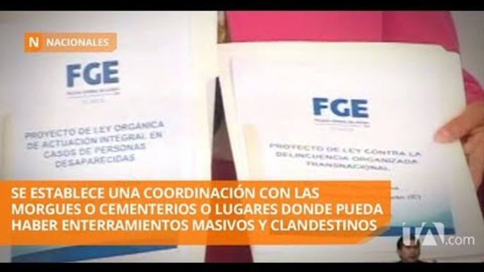 El Fiscal General presentó ante la Asamblea dos proyectos de ley - Teleamazonas