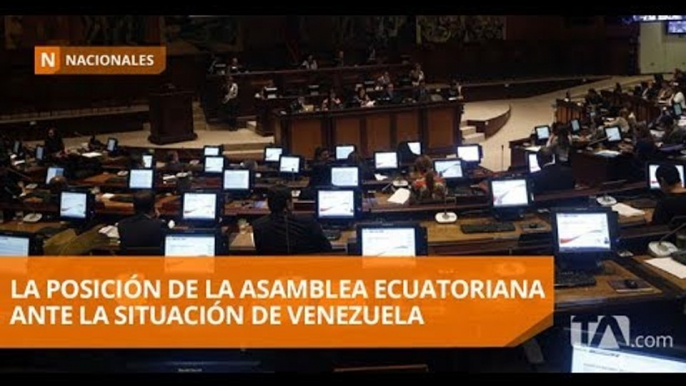 Asamblea Nacional reitera el respaldo a Guaidó como presidente interino de Venezuela - Teleamazonas