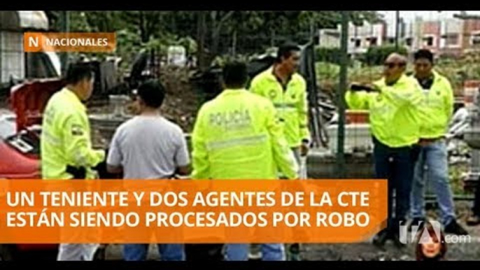 Tres miembros de la CTE, procesados por robos de piezas de vehículos - Teleamazonas