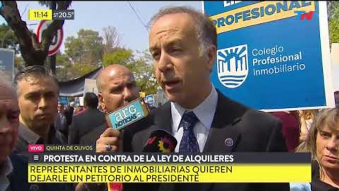 Protesta de las inmobiliarias por la nueva Ley de Alquileres