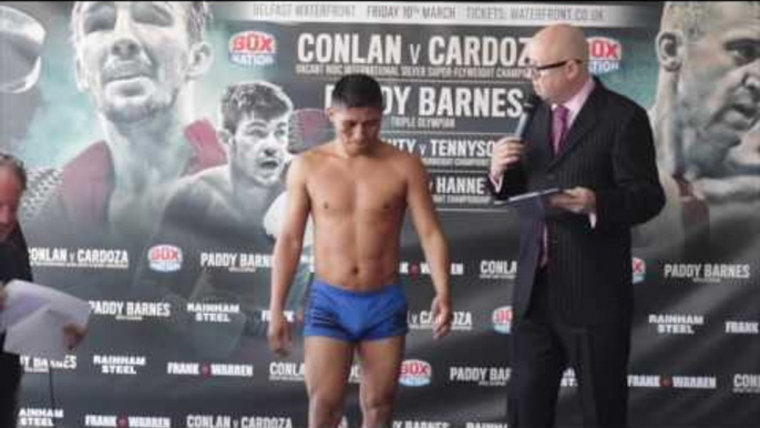 MARCO McCULLOUGH v LEONEL HERNANDEZ - OFFICIAL WEIGH IN & HEAD TO HEAD /  BELFAST BOYS ARE BACK