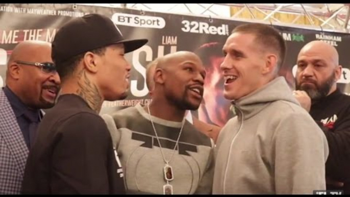 DRAMA!! FLOYD MAYWEATHER HEATED ARGUMENT W/ WALSH BROTHERS DURING DAVIS v WALSH HEAD TO HEAD