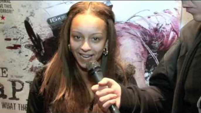 Paige Meade Interview for iFILM LONDON / THE TAPES PREMIERE (LEICESTER SQ)