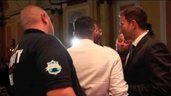 NATHAN CLEVERLY & TONY BELLEW SQUARE UP TO EACH OTHER @ CARDIFF PRESS CONFERENCE / iFL TV