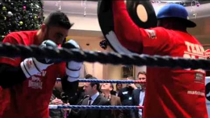 NATHAN CLEVERLY & DARREN WILSON PAD WORKOUT FOOTAGE IN CARDIFF / CLEVERLY v BELLEW 2