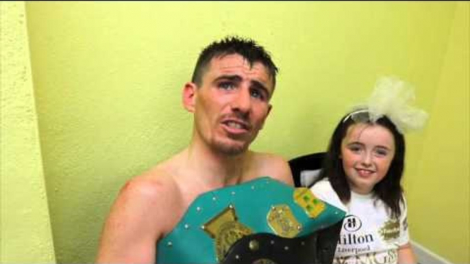 PETER McDONAGH BECOMES 3x IRISH CHAMPION IN FRONT PASSIONATE DUBLIN CROWD & WANTS PAULIE MALIGNAGGI