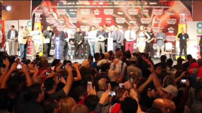 SAUL CANELO ALVAREZ & TEAM CANELO!! ARRIVE FOR THE WEIGH IN