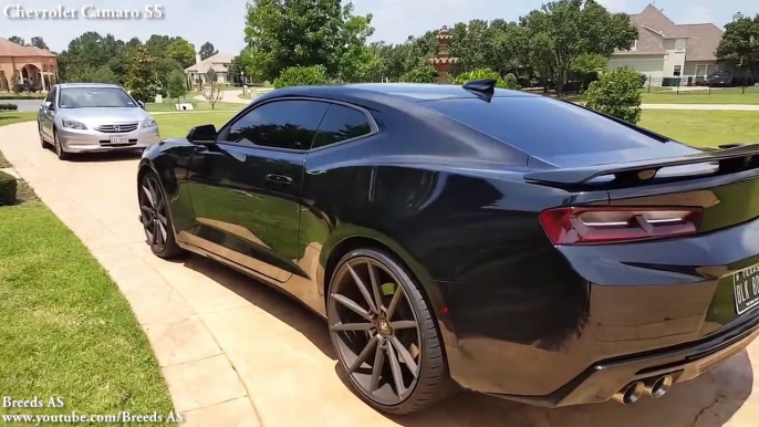 Ford Mustang 5.0 vs Chevrolet Camaro SS - Acceleration 0-140mph & Exhaust Sound