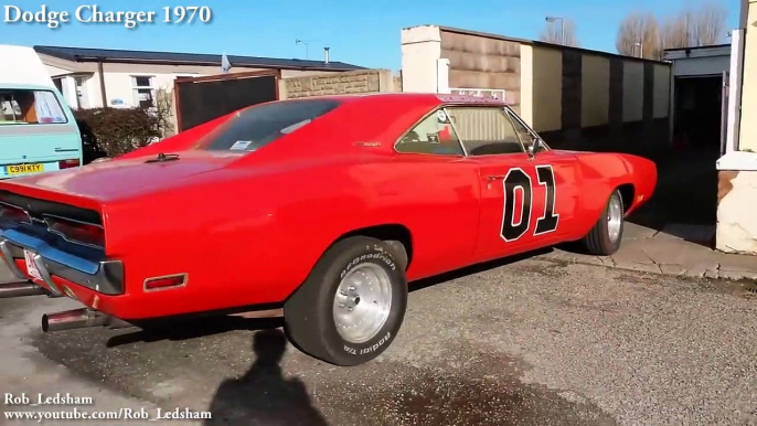 Dodge Charger 1968-1972 - Acceleration Burnout & Exhaust Sound