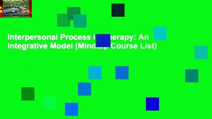 Interpersonal Process in Therapy: An Integrative Model (Mindtap Course List)