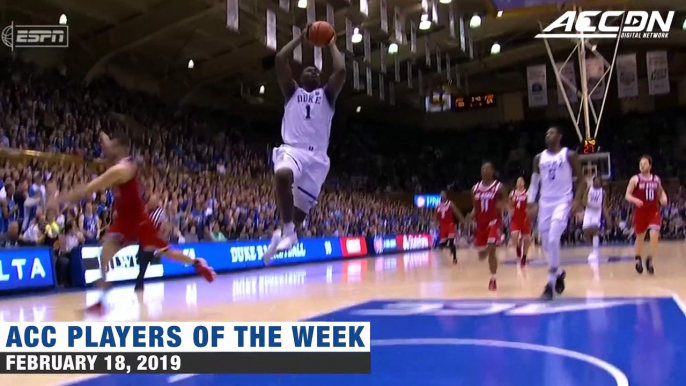 Zion Williamson | ACC Player of the Week