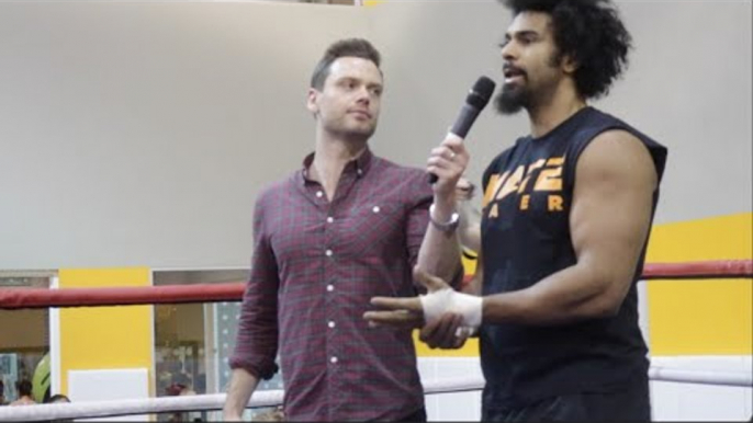 DAVID HAYE - 'ANTHONY JOSHUA LOOKS INVINCIBLE AFTER I KO SHANNON BRIGGS WE CAN FIGHT'