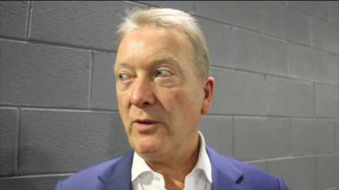 FRANK WARREN (IN TEXAS) REACTS TO LIAM SMITH'S BRAVE KNOCKOUT DEFEAT TO SAUL 'CANELO' ALVAREZ .