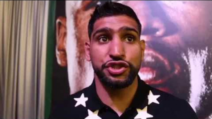 AMIR KHAN - 'MAYWEATHER HAS MADE HIMSELF LOOK STUPID (OVER MALIGNAGGI - McGREGOR SITUATION)