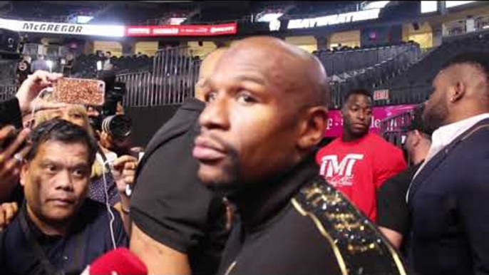 'I DID WHAT I SAID I WAS GONNA DO' - FLOYD MAYWEATHER ON HIS 10th ROUND STOPPAGE OF CONOR McGREGOR