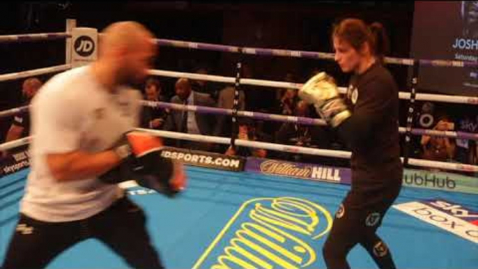 AND THE NEW!! KATIE TAYLOR SHOWS EXPLOSIVE HAND SPEED DURING PUBLIC WORKOUTS/ JOSHUA v TAKAM