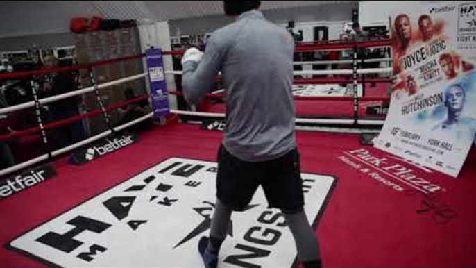 BRAVEHEART! - HIGHLY-RATED WILLY HUTCHINSON WORKOUT AHEAD OF DAVID HAYE SHOW ON FEB 16 @ YORK HALL