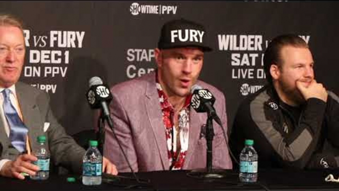 TYSON FURY *FULL* POST FIGHT PRESS CONFERENCE / WILDER v FURY (WITH ROACH, DAVISON & FRANK WARREN)