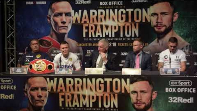 JOSH WARRINGTON v CARL FRAMPTON *FULL & UNCUT* LEEDS PRESS CONFERENCE / WARRINGTON-FRAMPTON