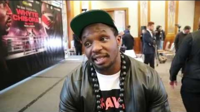 DILLIAN WHYTE ON CHISORA REMATCH, REVEALS HAYE NEGOTIATIONS, TYSON FURY, BRANDS WILDER A 'B****'