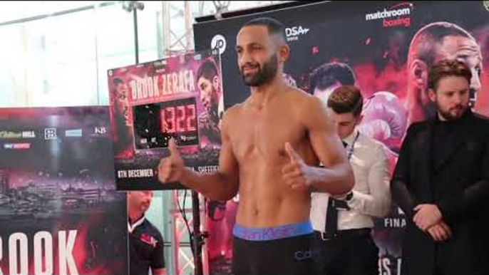 WARRINGTON OR FRAMPTON AWAITS! KID GALAHAD v BRAYAN MAIRENA **OFFICIAL** HEAD-TO-HEAD @ WEIGH-IN