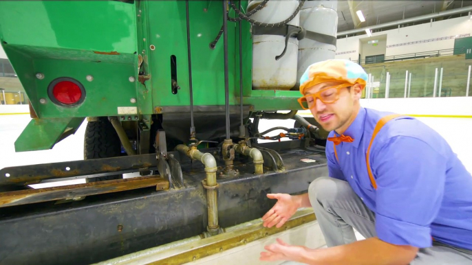 Blippi Learns about the Zamboni and Hockey - Educational Videos for Toddlers