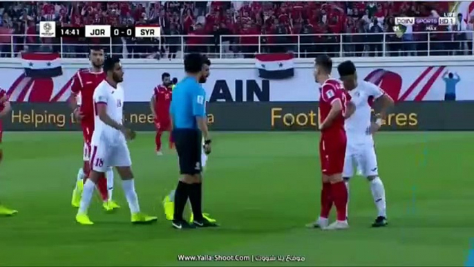 مباراة سوريا والاردن الشوط الاول كاس آسيا 2019