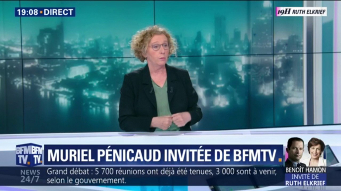 Muriel Pénicaud, ministre du Travail: "Le droit de manifester ce n'est pas la violence qui elle est illégale"
